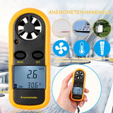 Medidor Digital Mano Pocket Smart Anemómetro Escala de la Velocidad del Viento Anti-lucha Medida,