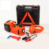 Electric Hydraulic Floor Jack 5T Lifting with Iator Pump LED Light for Car Truck Tire Repair Tool