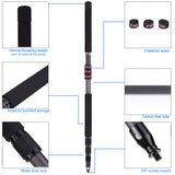 3m/9.8ft Lightweight Carbon Fiber 4 Sections Extendable Telescng Microphone Mic Boom Pole Arm Extension w/3kg Load Capacity