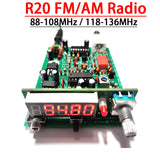 AM Radio Receiver FM Broadcast Aviation Band PLL Receive DIY KitS 118-136M 88-108M Digital Display Aircraft Tower Call VHF