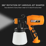 900ML Cordless /Wired Paint Sprayer Auto Furniture Steel Coating Airbrush Portable latex paint spray gun 550W Electric Spray Gun
