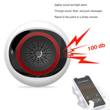 1 PCS Sound And Light Sensor 100DB 2-In-1 Alarm Battery USB Dual Power Smart Home Works