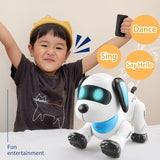 Christmas Electronic Stunt Remote Robot Dog Toy Voice Control Programmable Music Dancing Kid Birthday Gift