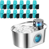 3.2L Recharge 5V USB Automatic Sensor Stainless Steel Cat Dog Water Fountain Multiple Pet Drinking Bowls