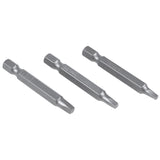 6Pcs 50Mm 1/4 Inch Hex Square Bits Square Head Screwdriver Bits S2 Alloy Steel Magnetic Screwdriver Bits Set Hand Tools