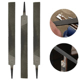 3pcs 6 Inch 150mm Medium Toothed Steel Set Without Handle Flat Files For Metal Wood Woodworking Craft Tools