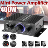 Mini Amplifier AK170 12V Dual Channel 20W+20W HIFI Digital Stereo Audio Power Amplifiers Home Car Radio Microphone