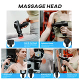 Heated Cold Rechargeable Electric Body Muscle Relaxation Percussion Deep Tissue Fascia Massage Gun Massager