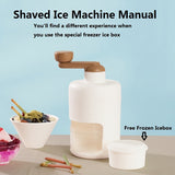 1pc Shaved Ice Machine Snow Cone Machine - Portable Ice Crusher And Shaved Ice Machine With Free Ice Cube Trays - BPA Free