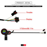 36V 48V 1000W/1500W 35A Bike Controller with LCD Display Thumb Throttle for Ebike Electric Scooter