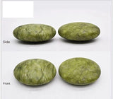 high polished natural green rib rod sticker jade mushroom hot spa guasha stone energy olive oil volcano massage scraping