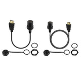 Male To Female Extension -Compatible Flush Mount Cable For Car Boat Motorcycle Dashboard