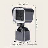 Portable Kitchen Exhaust Hood Fan - Range 2 Wind Speed, 3600rpm Suction Power, Angle and Height Adjustable, Removable Desktop