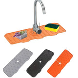 Silicone carpet, faucet handle, drip tray, sponge and soap holder, kitchen sink accessory, 1 piece
