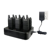 RT22 walkie talkie set of six+RTC22 six way charger