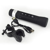 Outdoor Wireless BT Speaker Portable Bicycle Speaker with LED Flashlight 1200mAh Power Bank