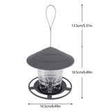 Automatic Foot Tool Outdoor Bird Feeder Hanging Nut Feeding Multiple Hole Dispenser Holder Food Container