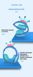 Cute Cartoon Wireless Headphones Bluetooth 5.0 Earphone 85DB Kids Headset With Mic Noise Cancelling For Online Learning