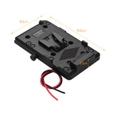 Andoer Back Pack Plate Adapter with D-tap Output Sony V-Mount V-Lock Battery External for DSLR Camera Camcorder Video Light