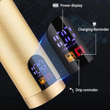 LM-2033 Resuxi Cordless Professional Trimmer All Metal Body Low Noise Electric Hair Clipper 2 in 1 Set with Travel Bag for Men