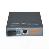 1pair HTB-4100AB 10/100/1000M 20KM Simplex mode Fiber Optic RJ45 Enternet Media Converter Netk fiber optic transceiver