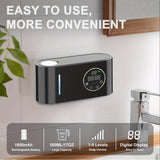 1pc Automatic Soap Dispenser, Liquid Soap Dispenser, Touchless Wall Mounted 5-speed Adjustable Soap Dispenser, 500Ml Large Capacity Bathroom Soap Dispenser, Suitable For Bathroom Without Drilling