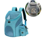 S/L Portable Pet Cat Dog Backpack Mesh Breathable Pet Backpack Pet Travel Bag Outdoor Large Capacity Pet Carrier Folding Pet Bag