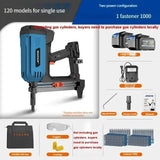 Cordless Gas Nailer for Door and Window Bracket Installation - Pneumatic Nail for Wood Fixing.