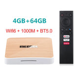 Mecool KM6 Android 10.0 Smart TV 4GB RAM 64GB ROM Amlogic S905X4 Dee 2.4/5G WiFi6 BT5.0 Google Certified Set Top Box