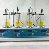 4-head Magnetic Heating Stirrer Lab Heating Mixer Digital Display 1600rpm Stepless Speed Adjustment Hotplate Mixer 110/220V