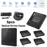 5pcs 12.7mm SATA External Case DVD CD-ROM Player 5Gbps USB3.0 Type-C Optical Drive Enclosure Box for Laptop Notebook