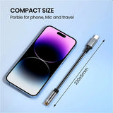 USB Type C To 3.5mm Aux Adapter Type-c 3.5 Jack Audio Earphone Cable Converter for Huawei P20 Samsung Galaxy S24 S23 Ultra