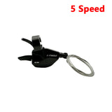 Folding 5 7 9 Speed Chain Tensioner For Brompton Bicycle Transmission 5/7/9s Cable Lever Paddle Guide Bike Rear Derailleur