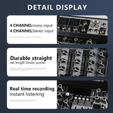 Professional 4 6 8 Channel Bluetooth Mixer Mi Console Audio Interface USB Sound Card for Computer Home Karaoke
