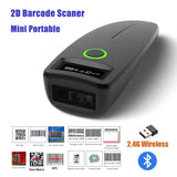 Barcode Scanner W7 Mini Wireless Bluetooth Handheld Portable 1D 2D QR Code Data Matrix PDF417 Reader With Storage Function