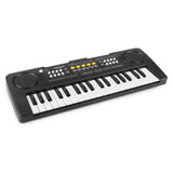 37 Keys Kids Piano Keyboard Portable Electronic Musical Instrument Multi-Function Music Piano For Kids (Black)