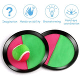TOY And Catch Set Toss Paddle Ball Game With 3 Sticky Balls 6 Paddles Outdoor Games Gift For Kids