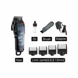 Kemei Rechargeable Electric Hair Clipperkm-735 Hair Trimmer Big Power Salon Professional Trimmer