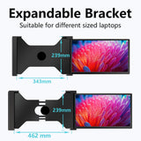 15.4 inches Expansion Screen - FHD 1920*1080 IPS Dual-screen Foldable Monitor for 15.6 - 17.3 inch Laptop