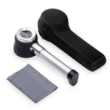 Magnifier dermatoscope handle smooth clear measure Scale 45X type B bigger vision with UV light