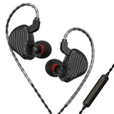 Earbuds Wired 3.5mm Mobile Phone Earphones Dynamic Music Drummers Bass Computer Headset with Mic Black/Standard