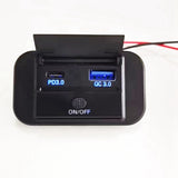 Dual Quick Charge QC3.0 And PD3.0 RV 12V Charger Car Port 12 Volt USB Outlet Socket Accessories