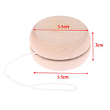 1PC Wooden Toy Color Mini Round DIY Baby Yoyo Ball Hand-Made Crafts Log Kids Yo-Yo Creative Yo Toys For Child Gift