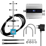 LCD GSM900MHz Double-end Mobile Booster Cell Phone Repeater Signal Amplifier Set with Yagi Antenna