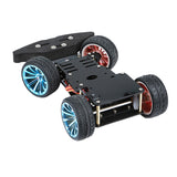 4 Wheel DIY Robot 4WD Chassis Smart Replacement For Arduino Car Platform With Metal Servo Bearing Kit Gear Control