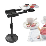 Desktop Mobile Phone Holder Ajustable Metal Stand Overhead Phone Bracket for Teaching Online Video Food Crafting Demo Mount