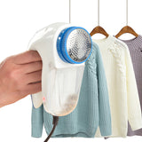 Electric Clothes Fuzz Pill Shaver with EU/US Plug - For Sweaters, Curtains, Carpet & Clothing