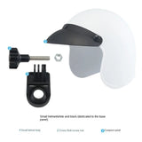 Rainproof Motorcycle SunShade Mini Cell Holder Hat Nylon Snowproof Riding Mobile Phone Helmet Umbrella