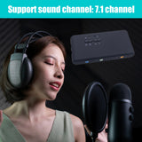 7.1 External Stereo 2.0 Sound Card Cmi6206 Chipset Audio Device Spec1.0 And Usb Hid Class Spec