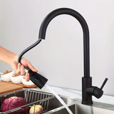 1pc Kitchen Faucet Stainless Steel With Pull Down Sprayer Brushed Nickel Commercial Modern